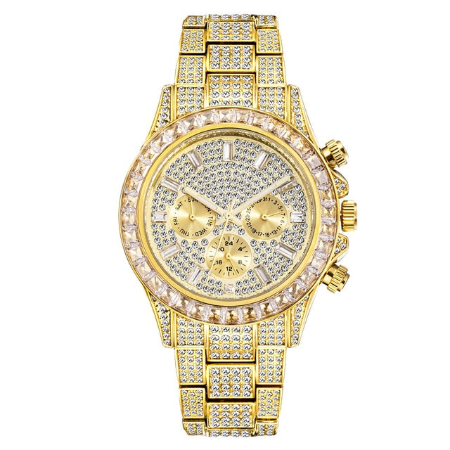 Rainbow Diamond Quartz Watch