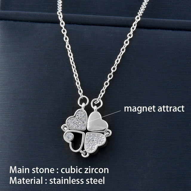 Flower Magnetic Attract Together Necklace