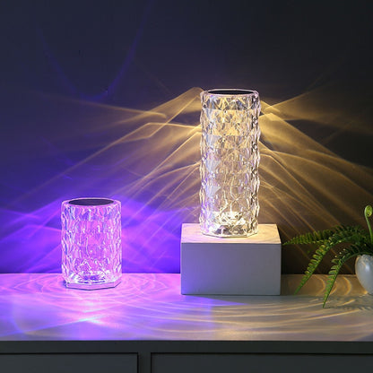 3/16 Colors LED Crystal Table Lamp