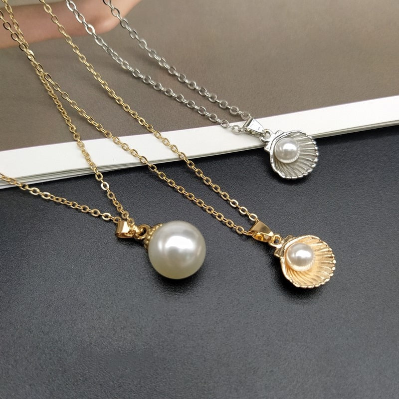 Shell Pearl Pendant